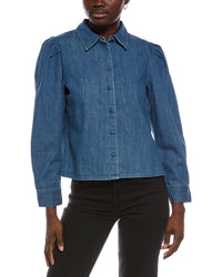 Madewell Madewell Puff Sleeve Fitted Shirt