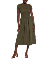 Madewell Abruzzo Smocked Midi Dress