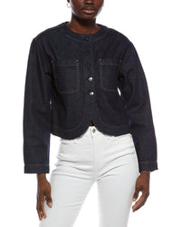 Madewell Madewell Curved Hem Button Jacket