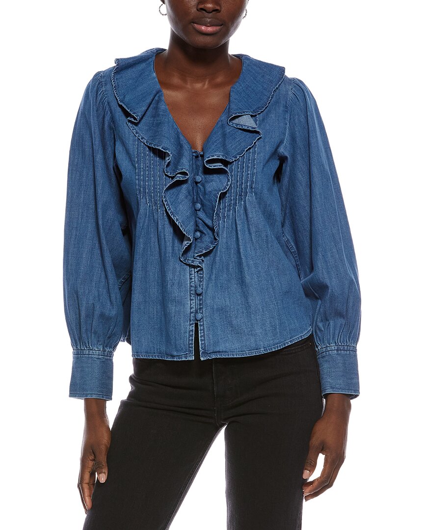 Madewell Madewell Marciana Ruffle Denim Top