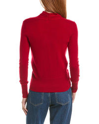 Sofiacashmere Modern Faux Wrap Cashmere Sweater