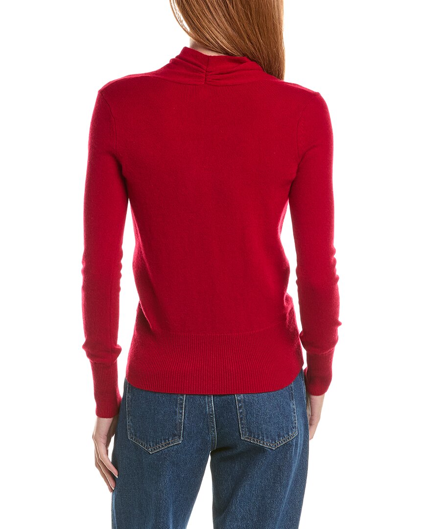 Sofiacashmere Modern Faux Wrap Cashmere Sweater