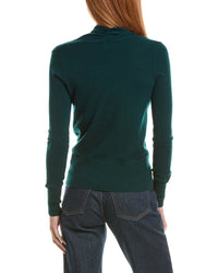 Sofiacashmere Modern Faux Wrap Cashmere Sweater