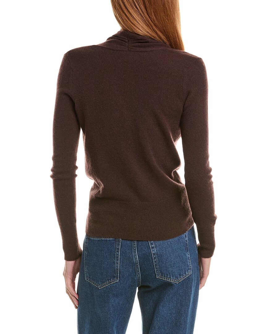 Sofiacashmere Modern Faux Wrap Cashmere Sweater