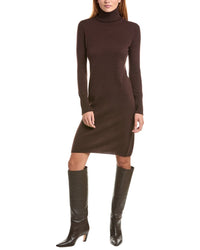 Sofiacashmere Classic Turtleneck 100% Cashmere Dress