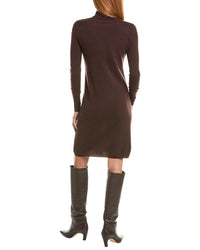Sofiacashmere Classic Turtleneck 100% Cashmere Dress