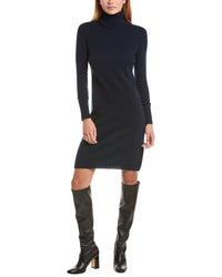 Sofiacashmere Classic Turtleneck 100% Cashmere Dress