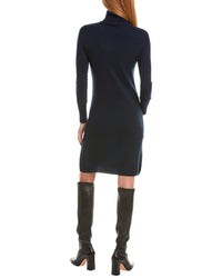 Sofiacashmere Classic Turtleneck 100% Cashmere Dress