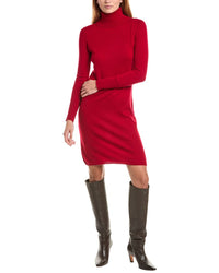 Sofiacashmere Classic Turtleneck 100% Cashmere Dress