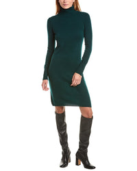 Sofiacashmere Classic Turtleneck 100% Cashmere Dress