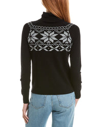 Sofiacashmere Fairisle Turtleneck Wool & Cashmere-Blend Sweater