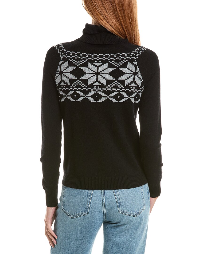 Sofiacashmere Fairisle Turtleneck Wool & Cashmere-Blend Sweater