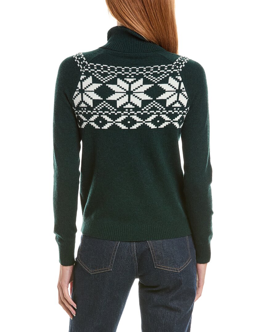 Sofiacashmere Fairisle Turtleneck Wool & Cashmere-Blend Sweater