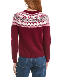 Sofiacashmere Fairisle Crewneck Wool & Cashmere-Blend Sweater