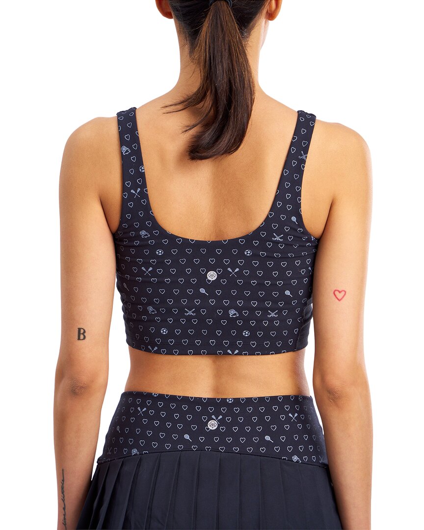 Roller Rabbit Sporty Hearts Caty Cropped Tank