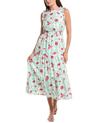 Roller Rabbit Roller Rabbit Greta Floral Swirl Milani Silk Dress