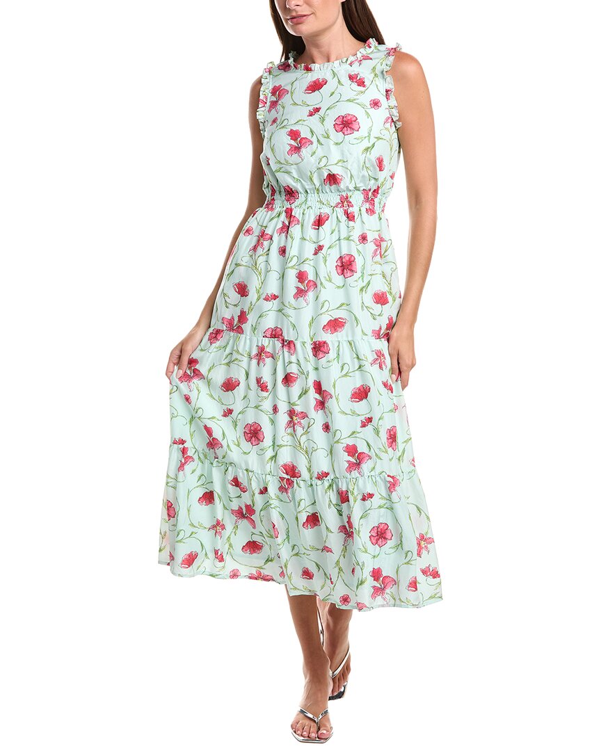 Roller Rabbit Roller Rabbit Greta Floral Swirl Milani Silk Dress