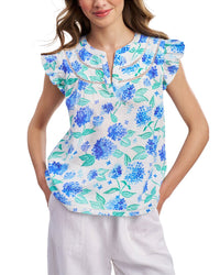 Roller Rabbit Hydrangea Emerson Top