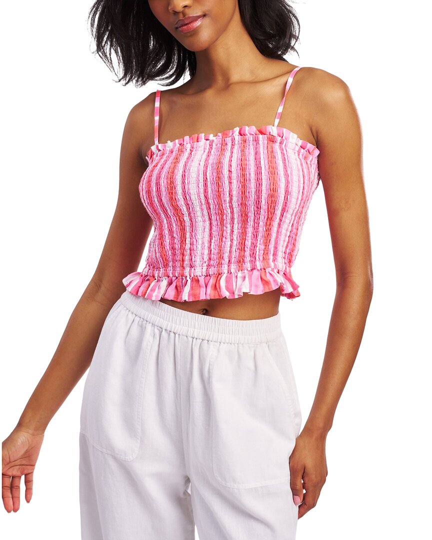 Roller Rabbit Painted Stripe Hali Linen Top