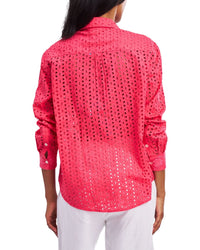 Roller Rabbit Malina Eyelet Boyfriend Shirt