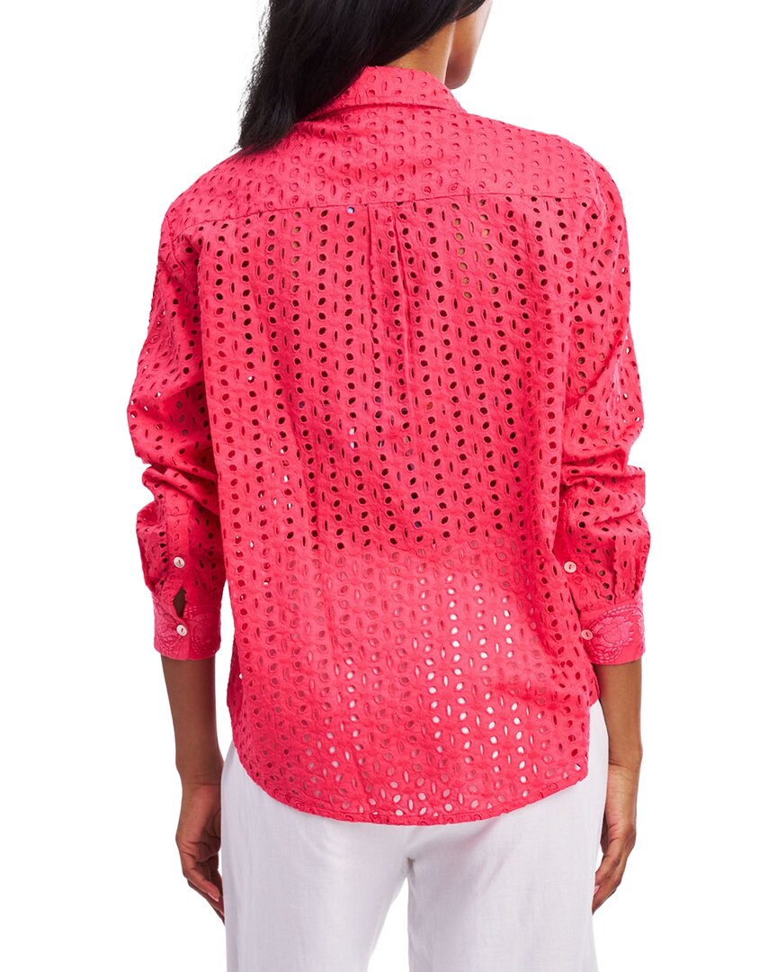 Roller Rabbit Malina Eyelet Boyfriend Shirt