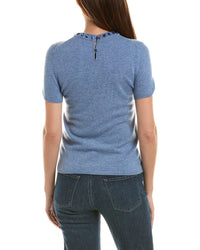 Incashmere Tonal Bead Neck Wool & Cashmere-Blend Sweater