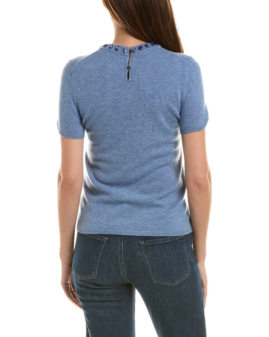 Incashmere Tonal Bead Neck Wool & Cashmere-Blend Sweater