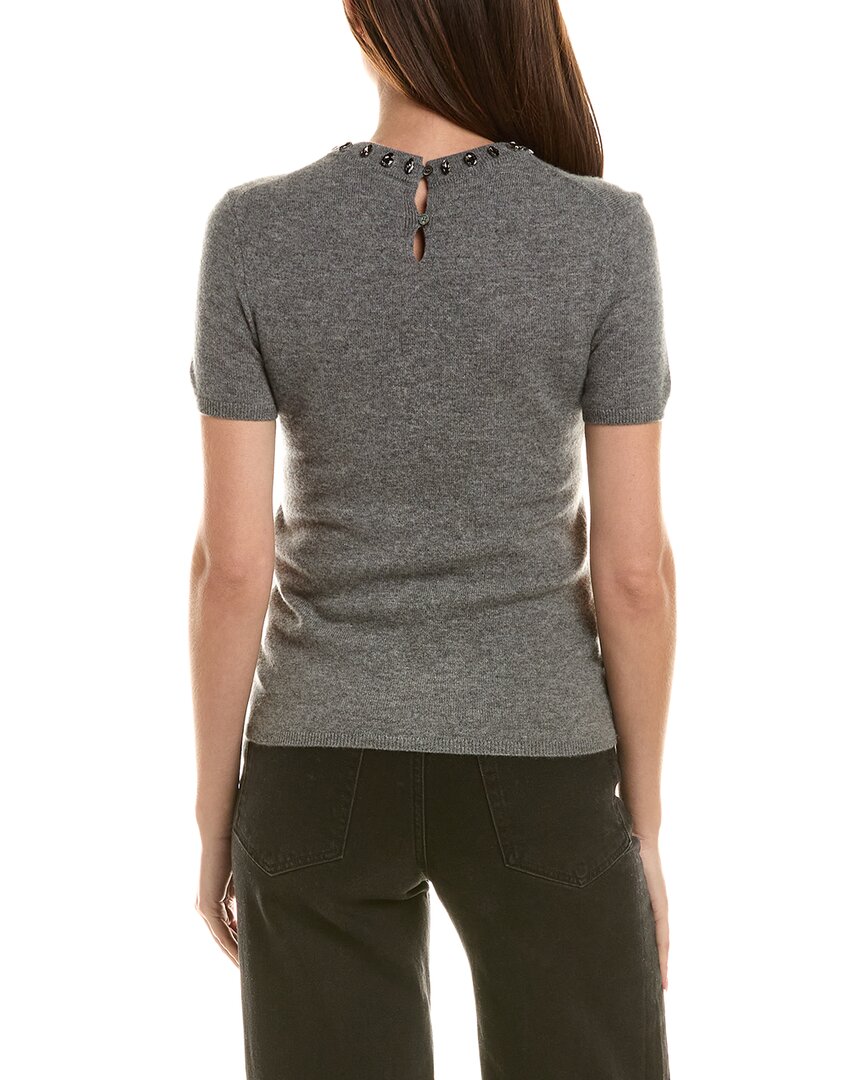 Incashmere Tonal Bead Neck Wool & Cashmere-Blend Sweater