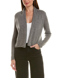 Incashmere Short 100% Cashmere Open Cardigan