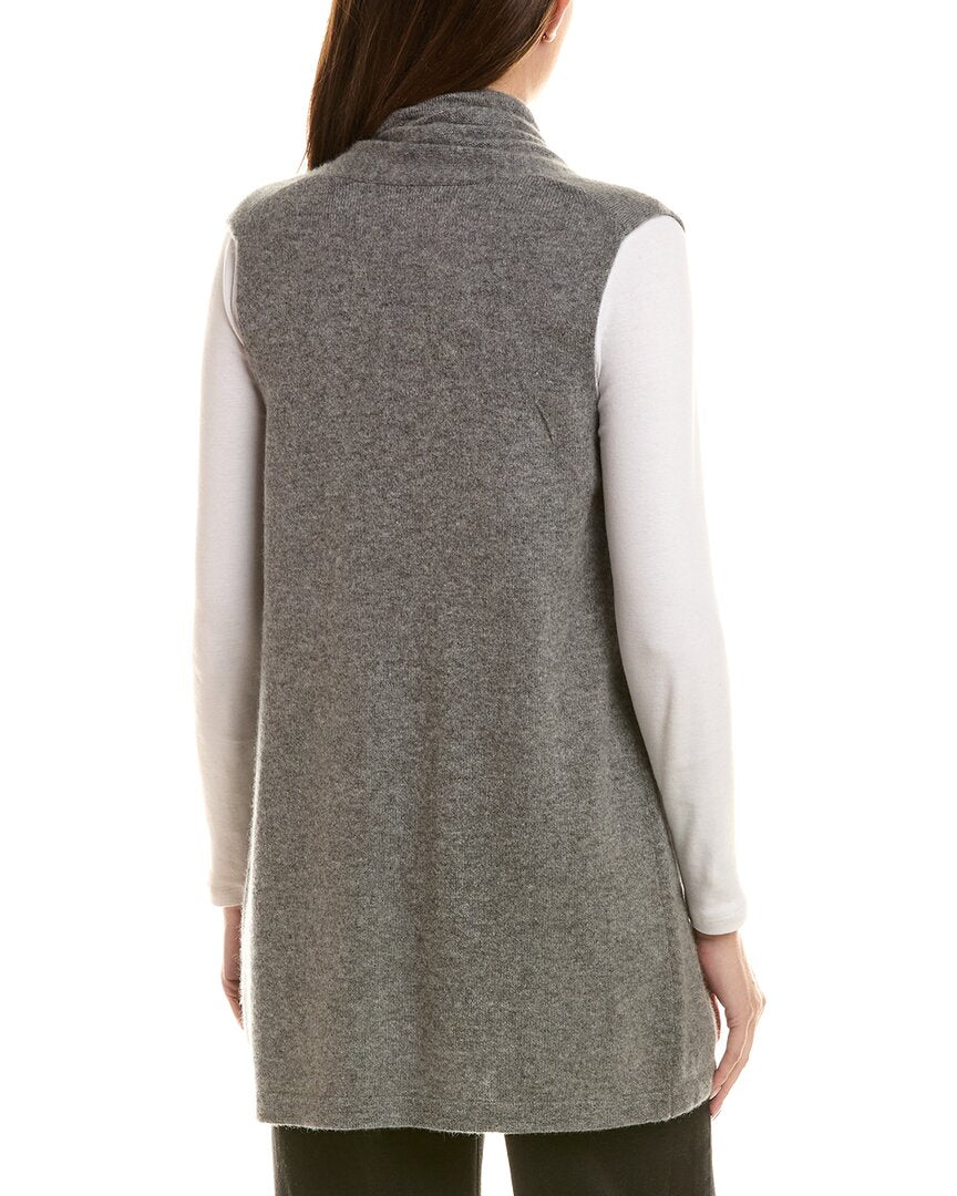 Incashmere Long Flyaway 100% Cashmere Vest