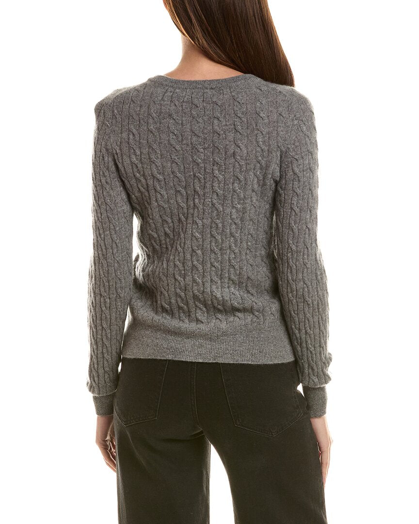 Incashmere Cable 100% Cashmere Cardigan