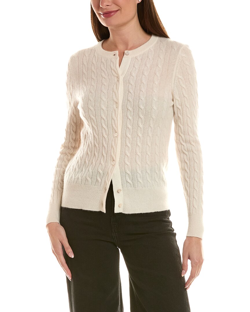 Incashmere Cable 100% Cashmere Cardigan