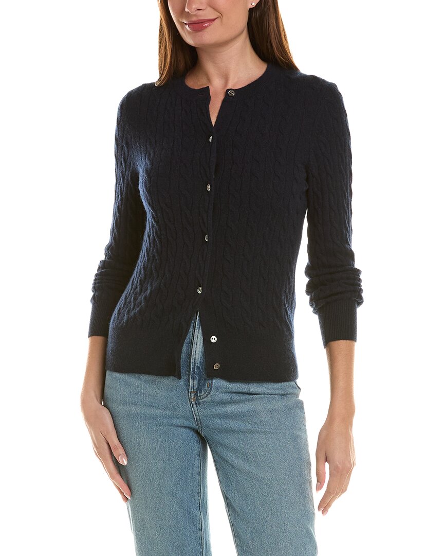 Incashmere Cable 100% Cashmere Cardigan