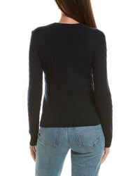 Incashmere Cable 100% Cashmere Cardigan