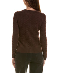 Incashmere Cable 100% Cashmere Cardigan
