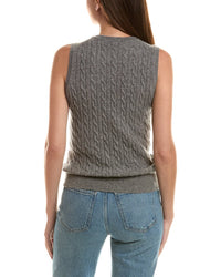 Incashmere 100% Cashmere Cable Vest