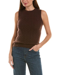 Incashmere 100% Cashmere Cable Vest