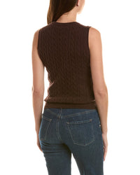 Incashmere 100% Cashmere Cable Vest