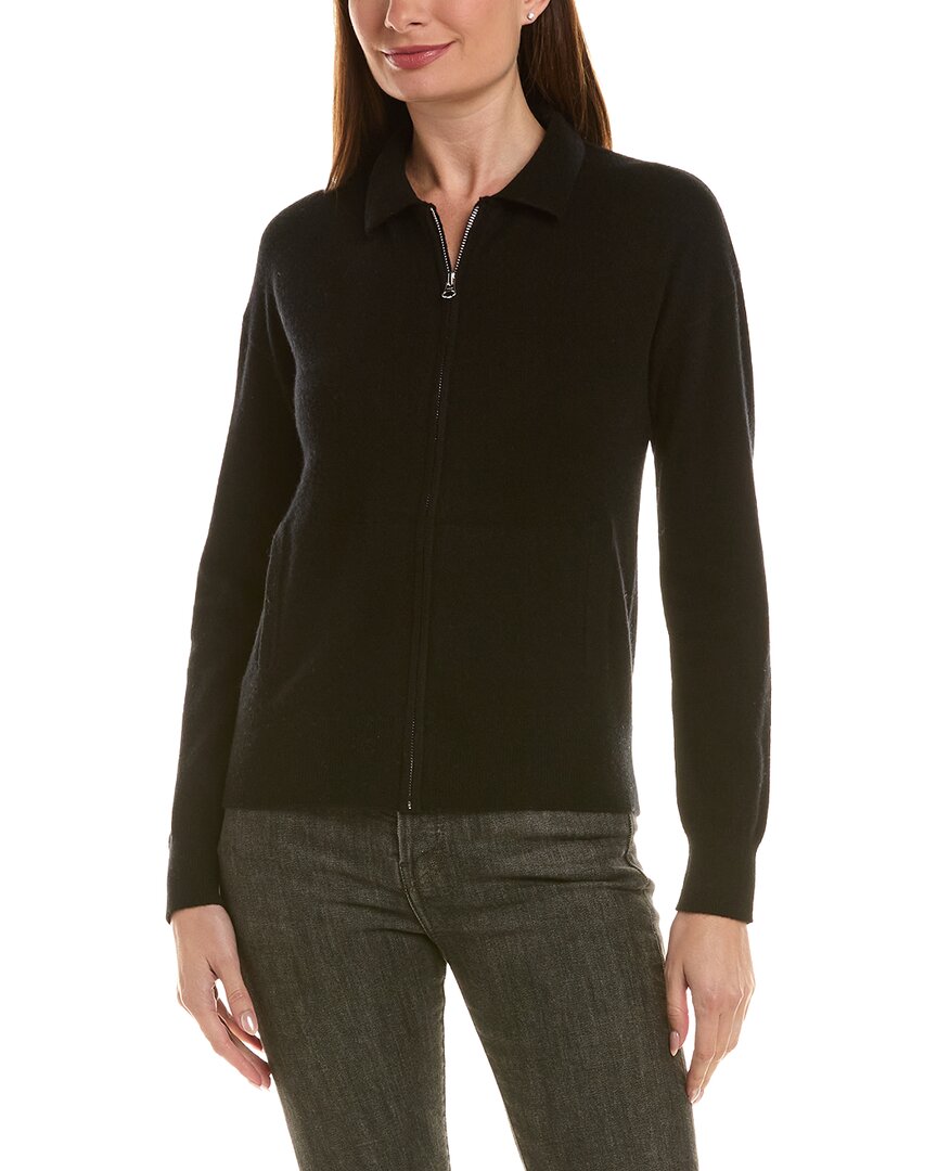 Incashmere Zip Polo 100% Cashmere Cardigan