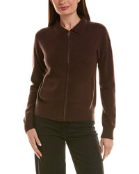 Incashmere Zip Polo 100% Cashmere Cardigan