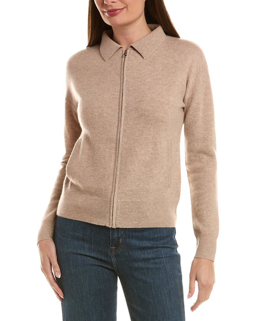 Incashmere Zip Polo 100% Cashmere Cardigan