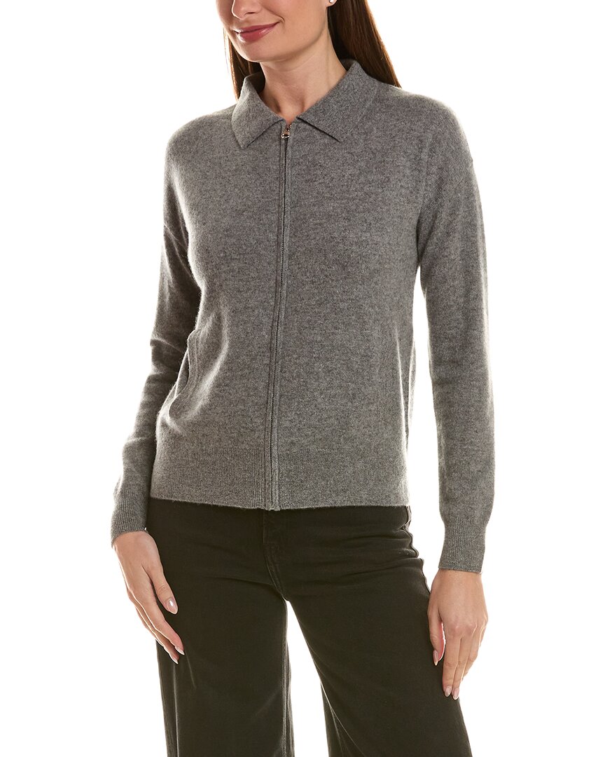 Incashmere Zip Polo 100% Cashmere Cardigan
