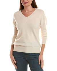 Incashmere High V-Neck 100% Cashmere Sweater