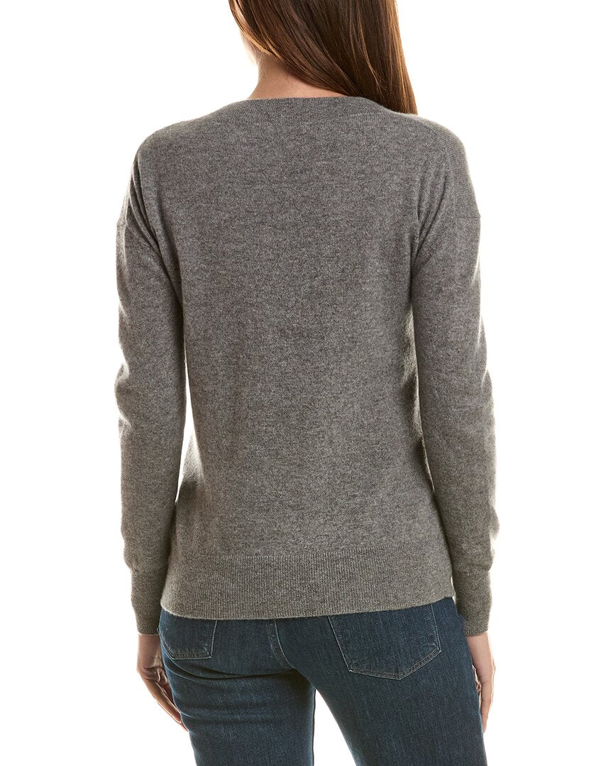 Incashmere High V-Neck 100% Cashmere Sweater