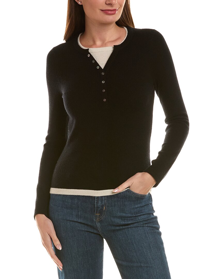 Incashmere Twofer 100% Cashmere Henley Sweater