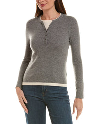 Incashmere Twofer 100% Cashmere Henley Sweater