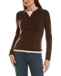 Incashmere Twofer 100% Cashmere Henley Sweater