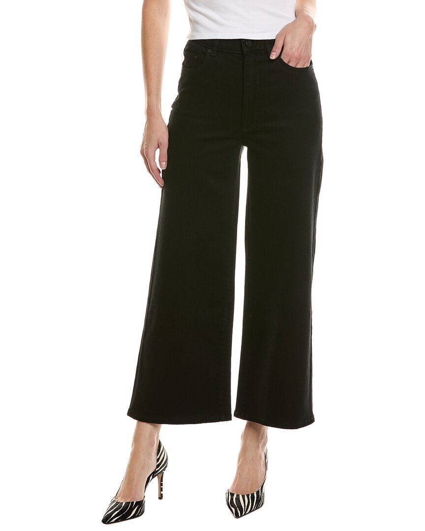 Dl1961 Hepburn Jet Black Wide Leg Jean