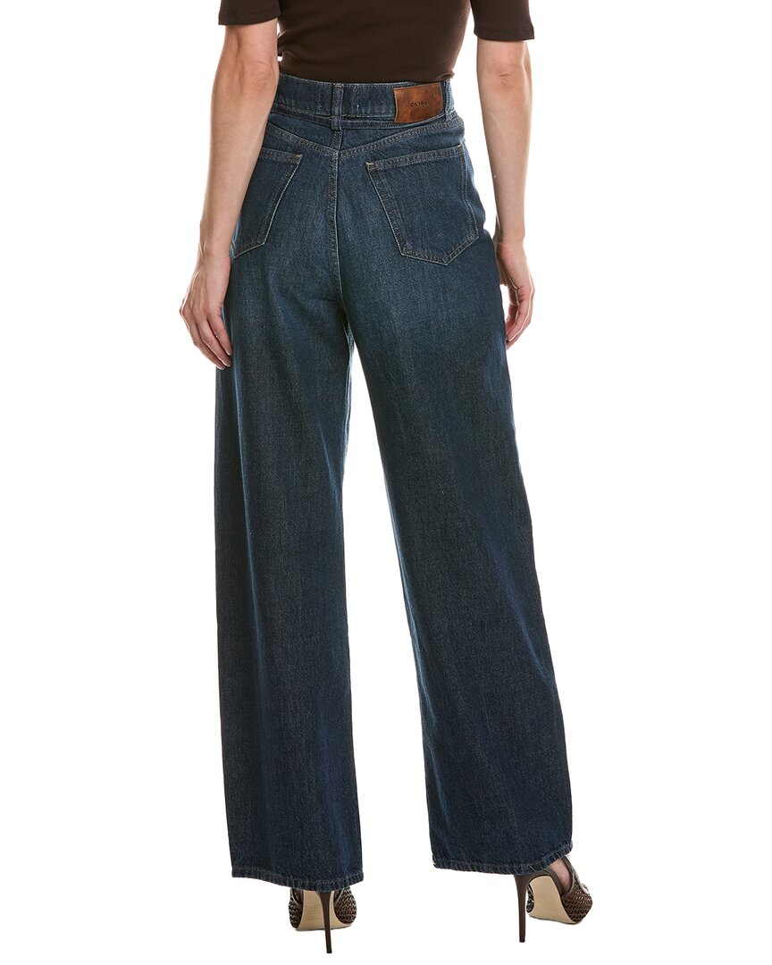 Dl1961 Casie Space Blue Relaxed Wide Leg Jean