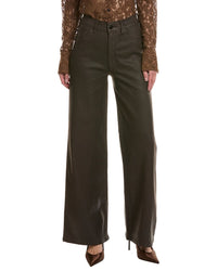 DL1961 Dl1961 Hepburn Walnut Coated Wide Leg Jean